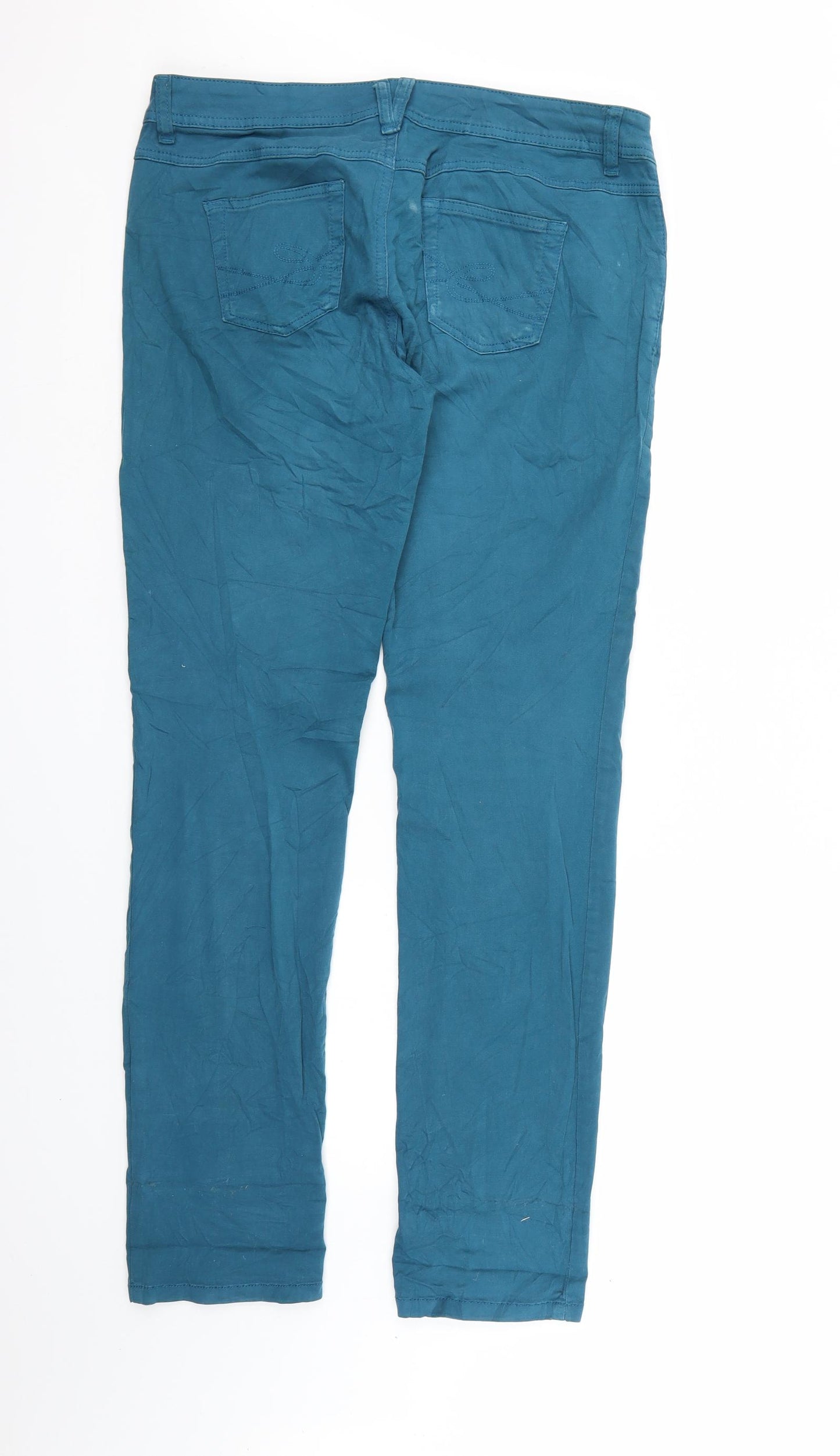 Espirit Womens Blue  Denim Straight Jeans Size 12 L32 in