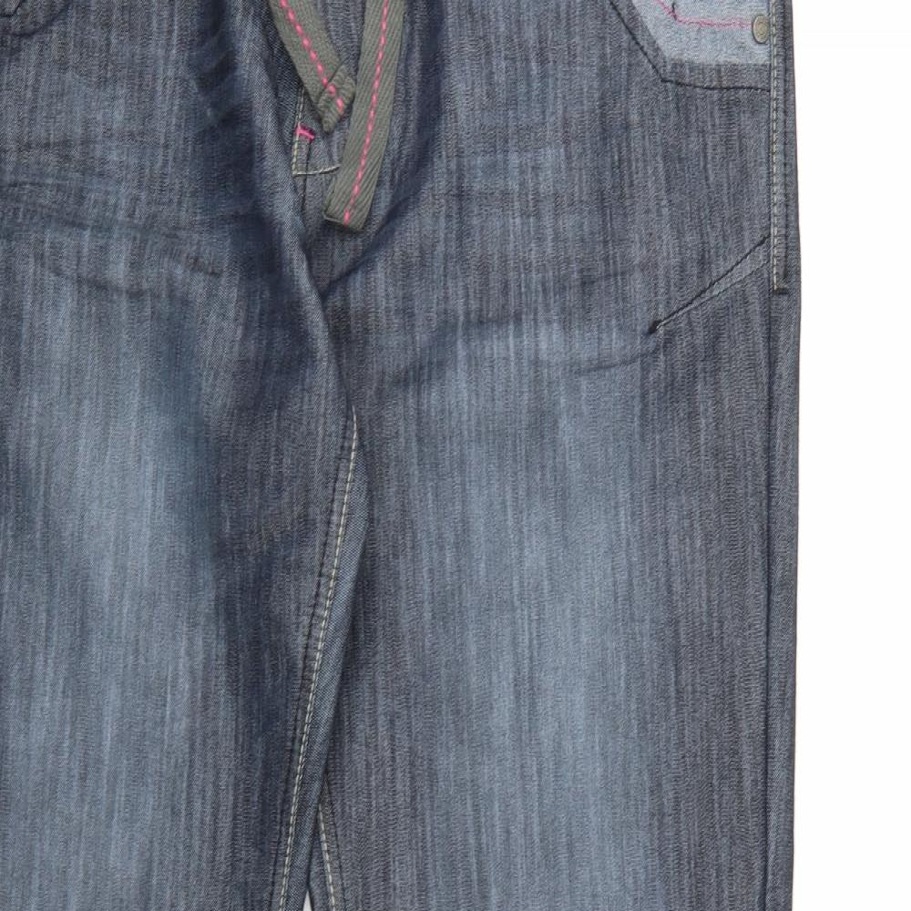 Voodoo Dolls Womens Blue  Denim Capri Jeans Size 16 L33 in