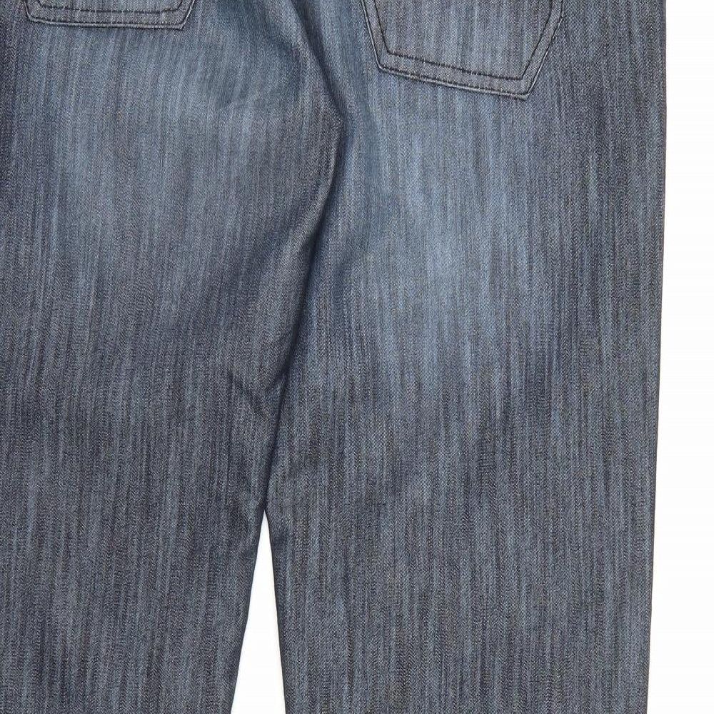 Voodoo Dolls Womens Blue  Denim Capri Jeans Size 16 L33 in