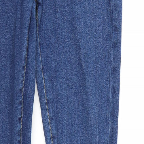 Boohoo Womens Blue  Denim Skinny Jeans Size 12 L32 in