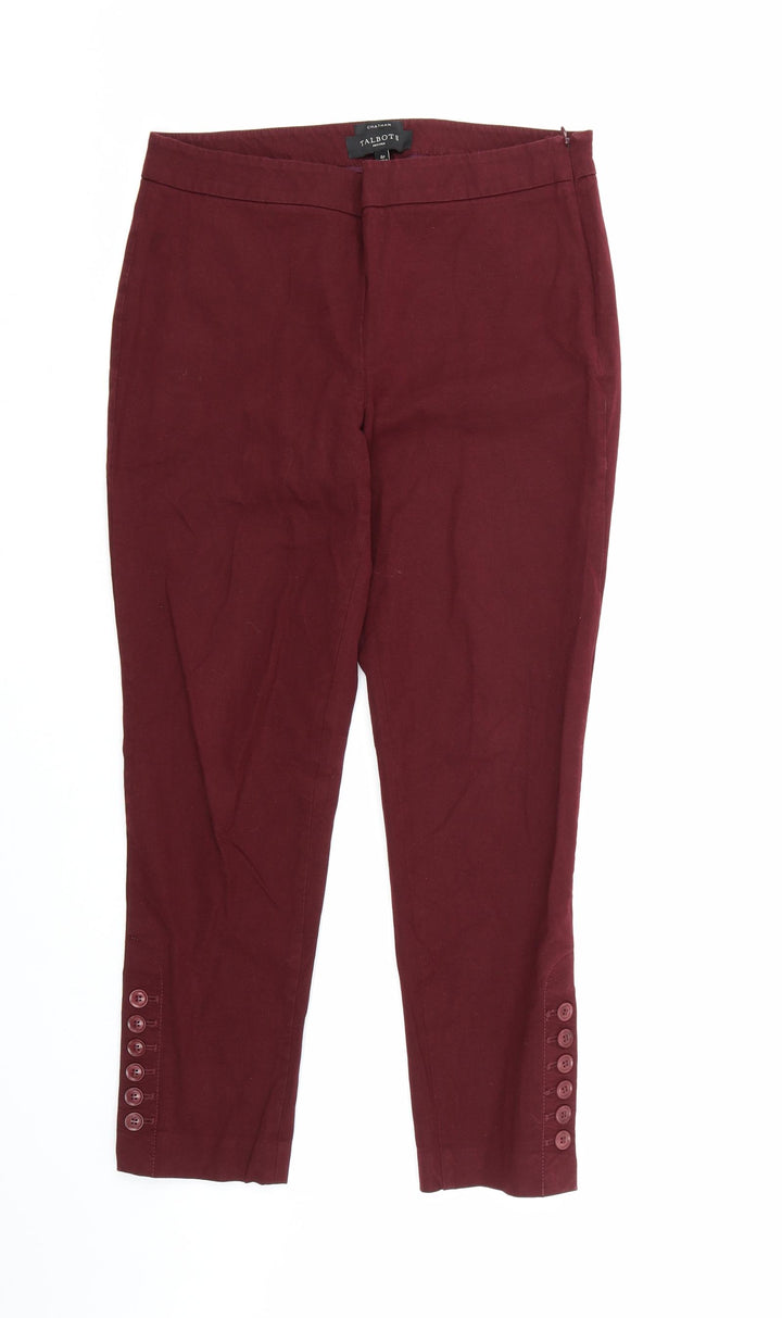 Talbots Womens Purple  Rayon Trousers  Size 6 L25 in