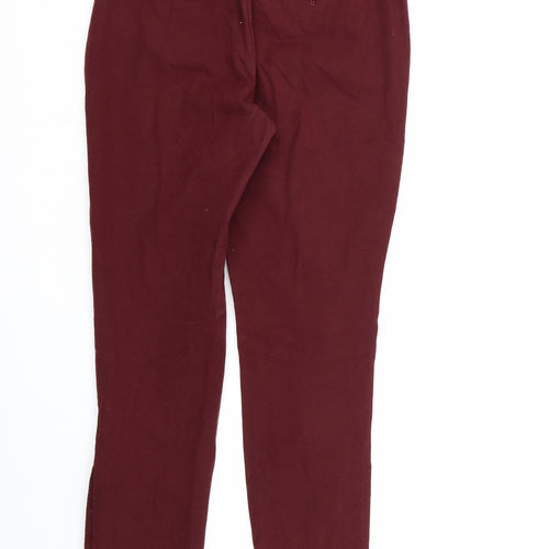 Talbots Womens Purple  Rayon Trousers  Size 6 L25 in