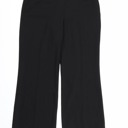 NEXT Womens Black  Rayon Dress Pants Trousers Size 10 L26 in