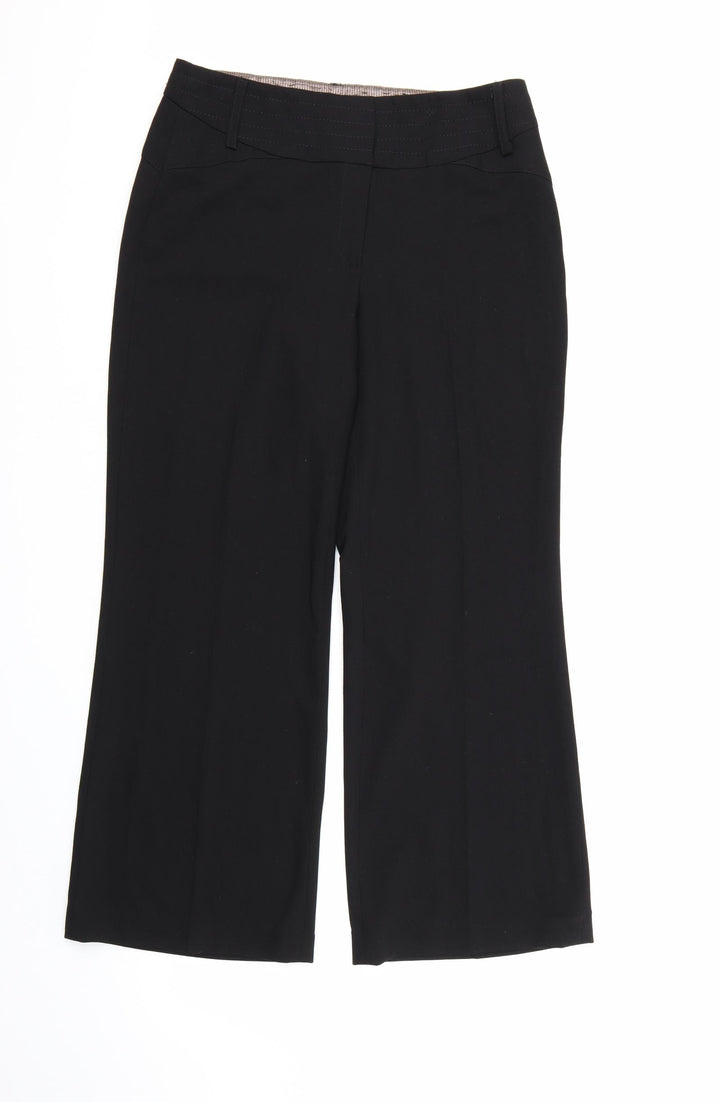 NEXT Womens Black Rayon Dress Pants Trousers Size 10 L26 in