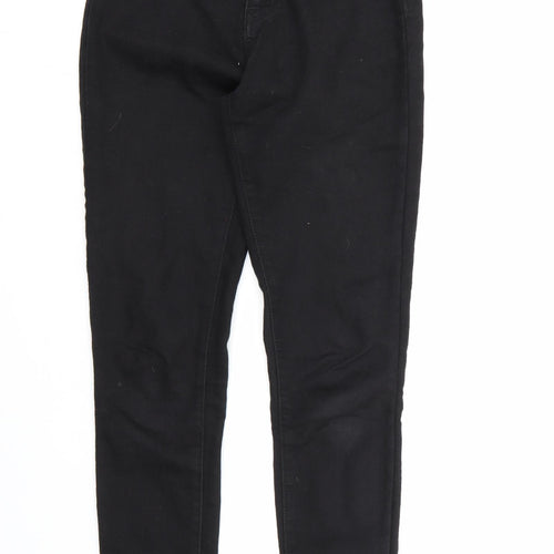 Boohoo Womens Black  Denim Skinny Jeans Size 6 L26 in
