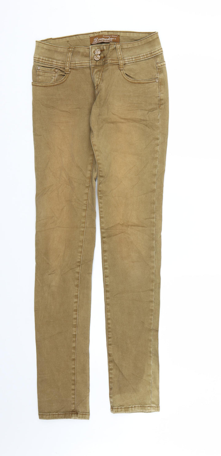 Dromedar Womens Brown Denim Skinny Jeans Size S L33 in