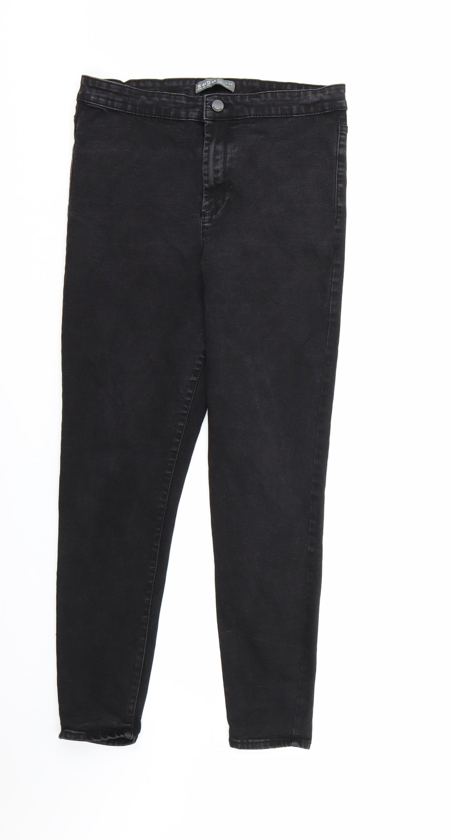 Denim & Co. Womens Black  Denim Skinny Jeans Size 16 L25 in