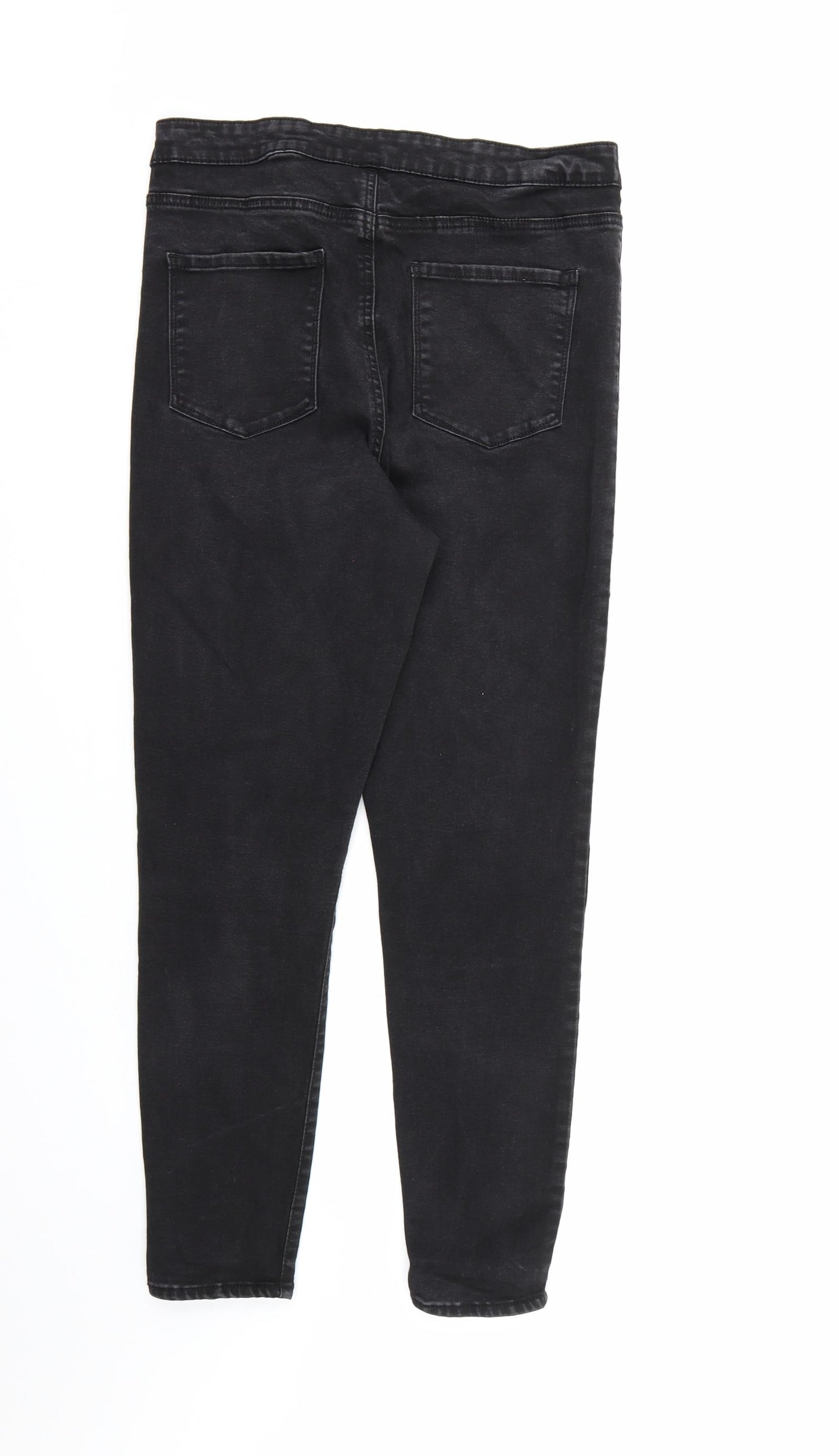 Denim & Co. Womens Black  Denim Skinny Jeans Size 16 L25 in