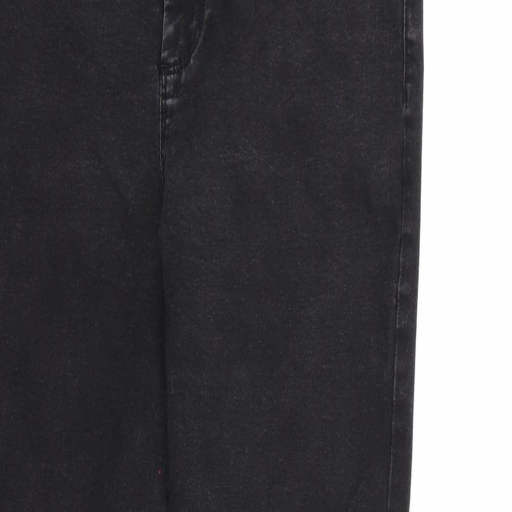 Denim & Co. Womens Black  Denim Skinny Jeans Size 16 L25 in