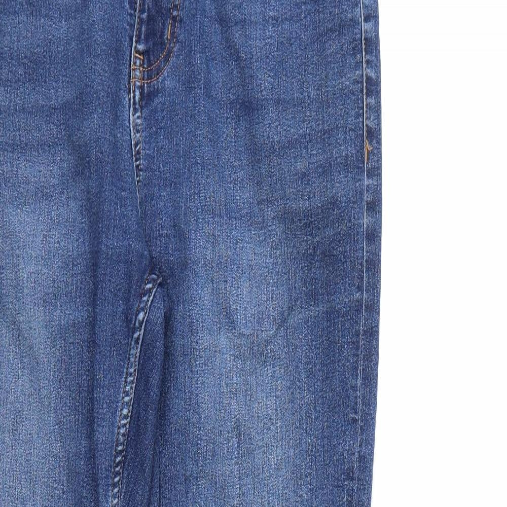 Marks and Spencer Womens Blue  Denim Straight Jeans Size 12 L27 in