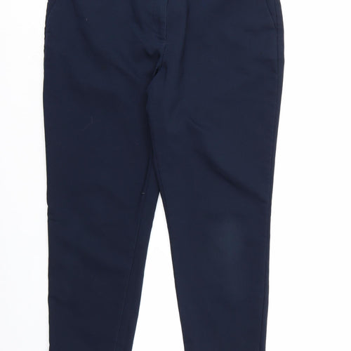 H&M Womens Blue  Rayon Dress Pants Trousers Size 14 L24 in