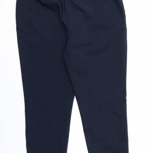 H&M Womens Blue  Rayon Dress Pants Trousers Size 14 L24 in