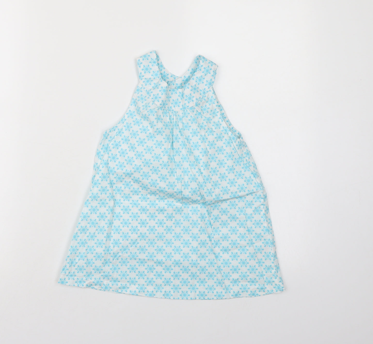 lulipu Girls Blue Floral  A-Line  Size 5-6 Years