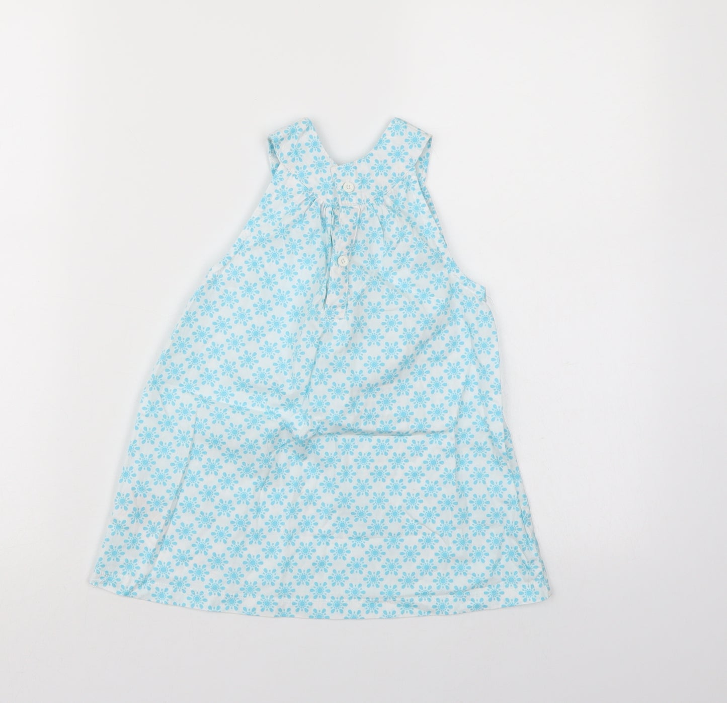 lulipu Girls Blue Floral  A-Line  Size 5-6 Years
