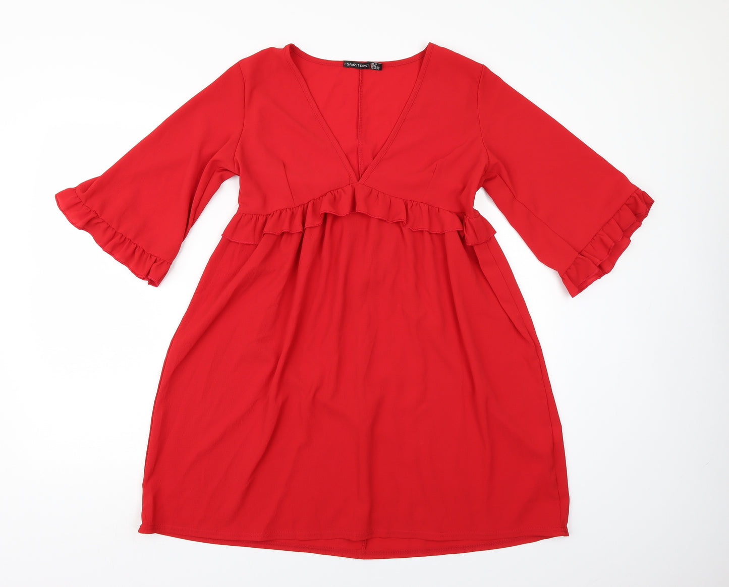 I SAW IT FIRST Womens Red  Chiffon A-Line  Size 10