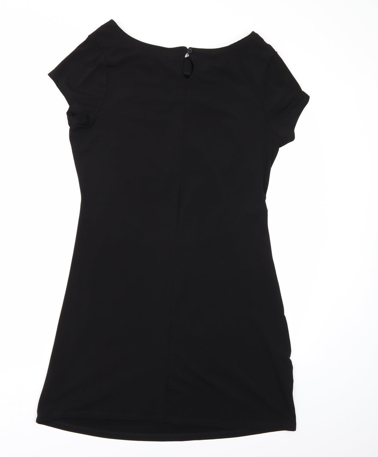 NEXT Womens Black   T-Shirt Dress  Size 18  - ruched effect