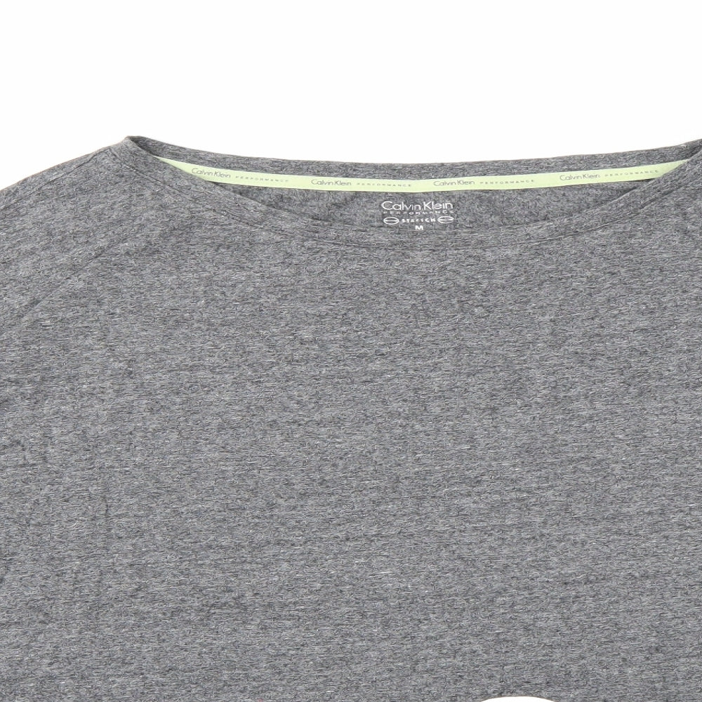 Calvin Klein Womens Grey   Basic T-Shirt Size M