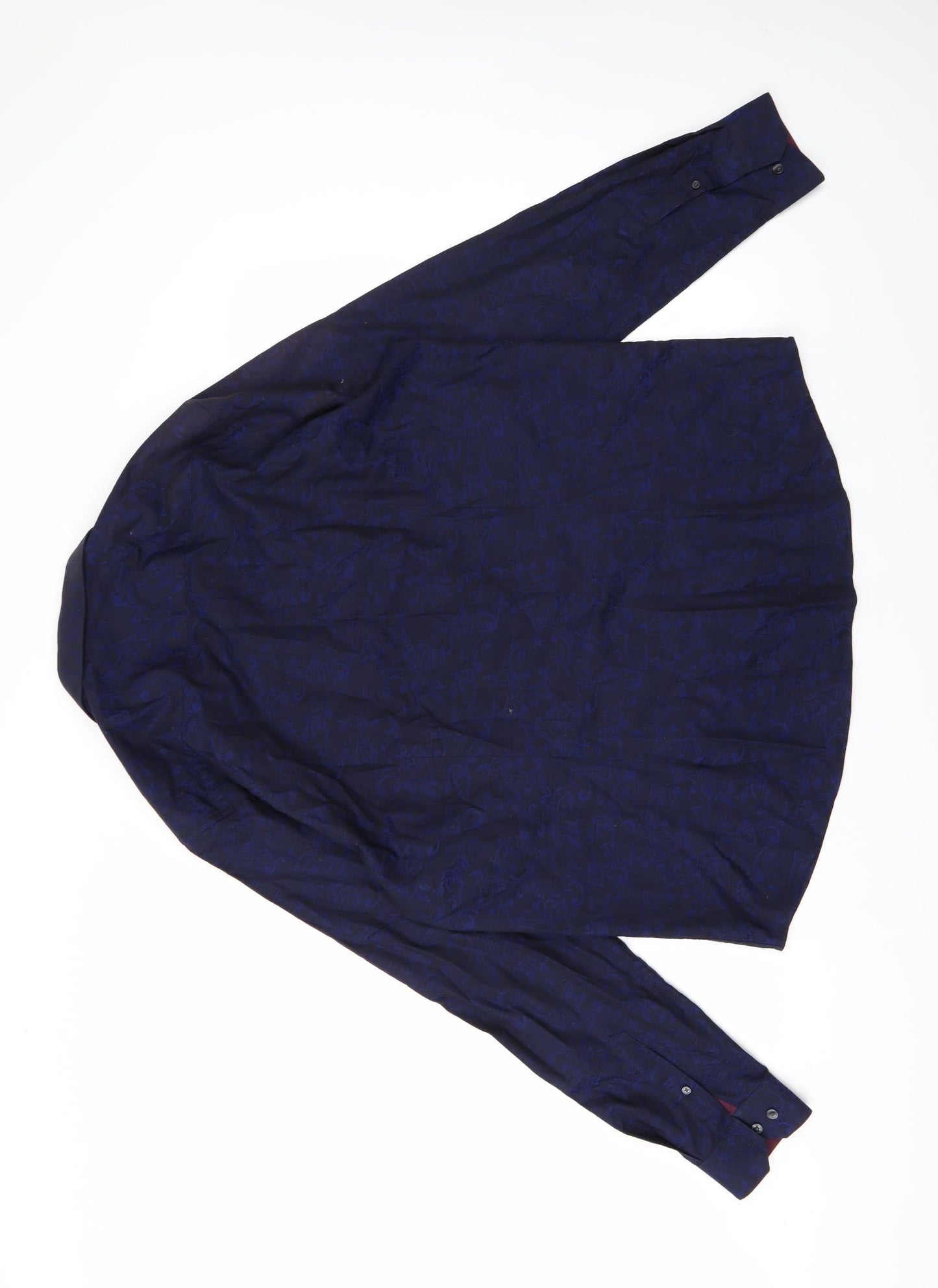 Burton London  Mens Blue Floral   Button-Up Size XL
