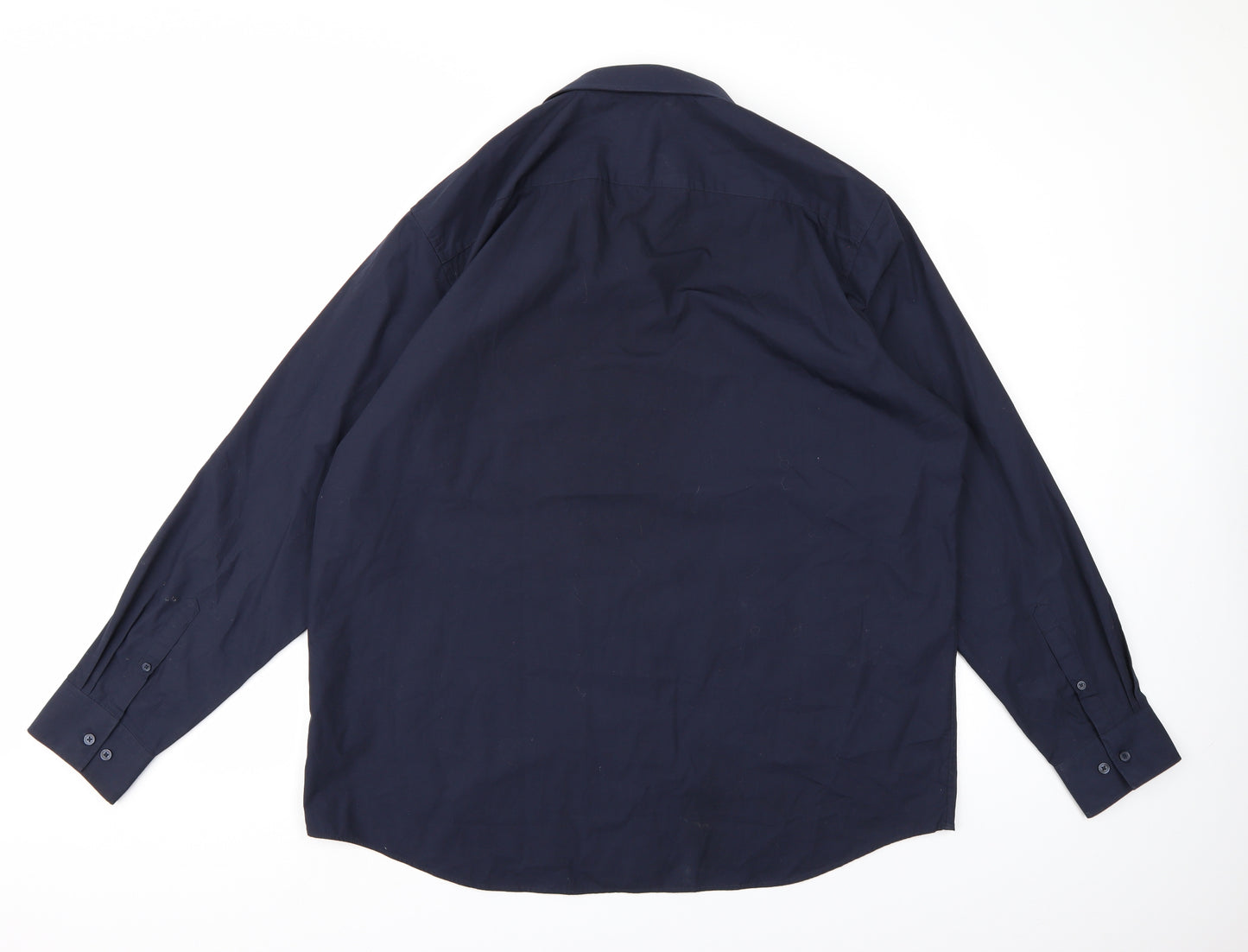 F&F Mens Blue    Dress Shirt Size 17.5