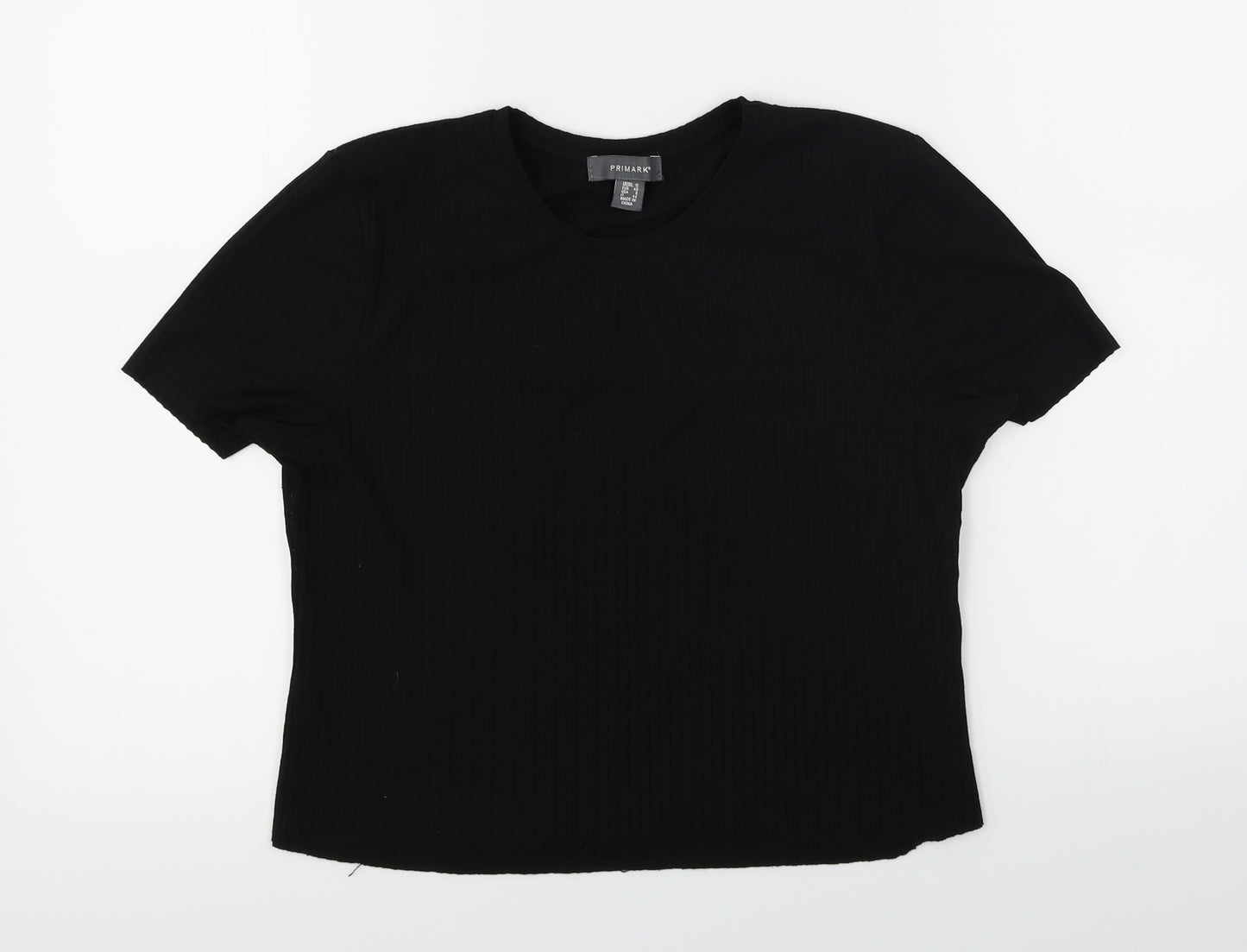 Primark  Womens Black   Basic T-Shirt Size 12