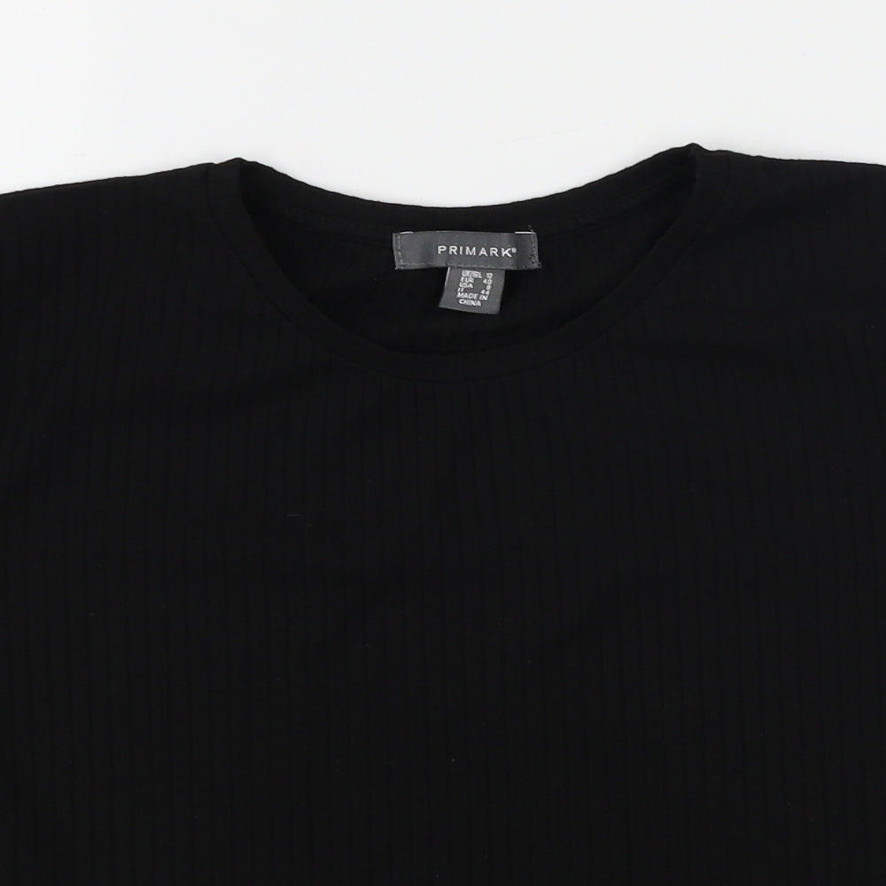 Primark  Womens Black   Basic T-Shirt Size 12