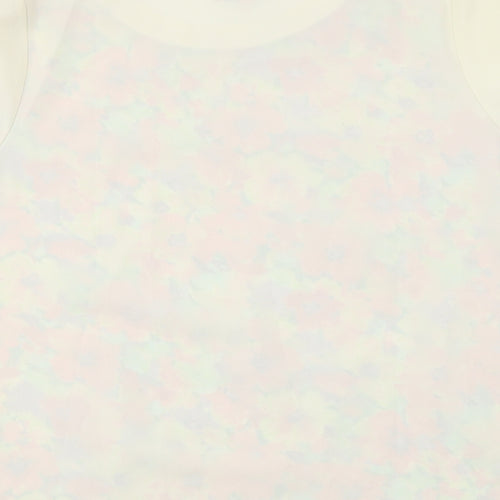Neon Rose  Womens Ivory Floral  Basic Blouse Size 12