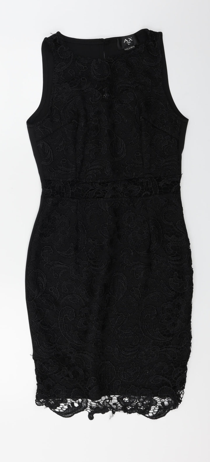 AX Womens Black Bodycon Size 10