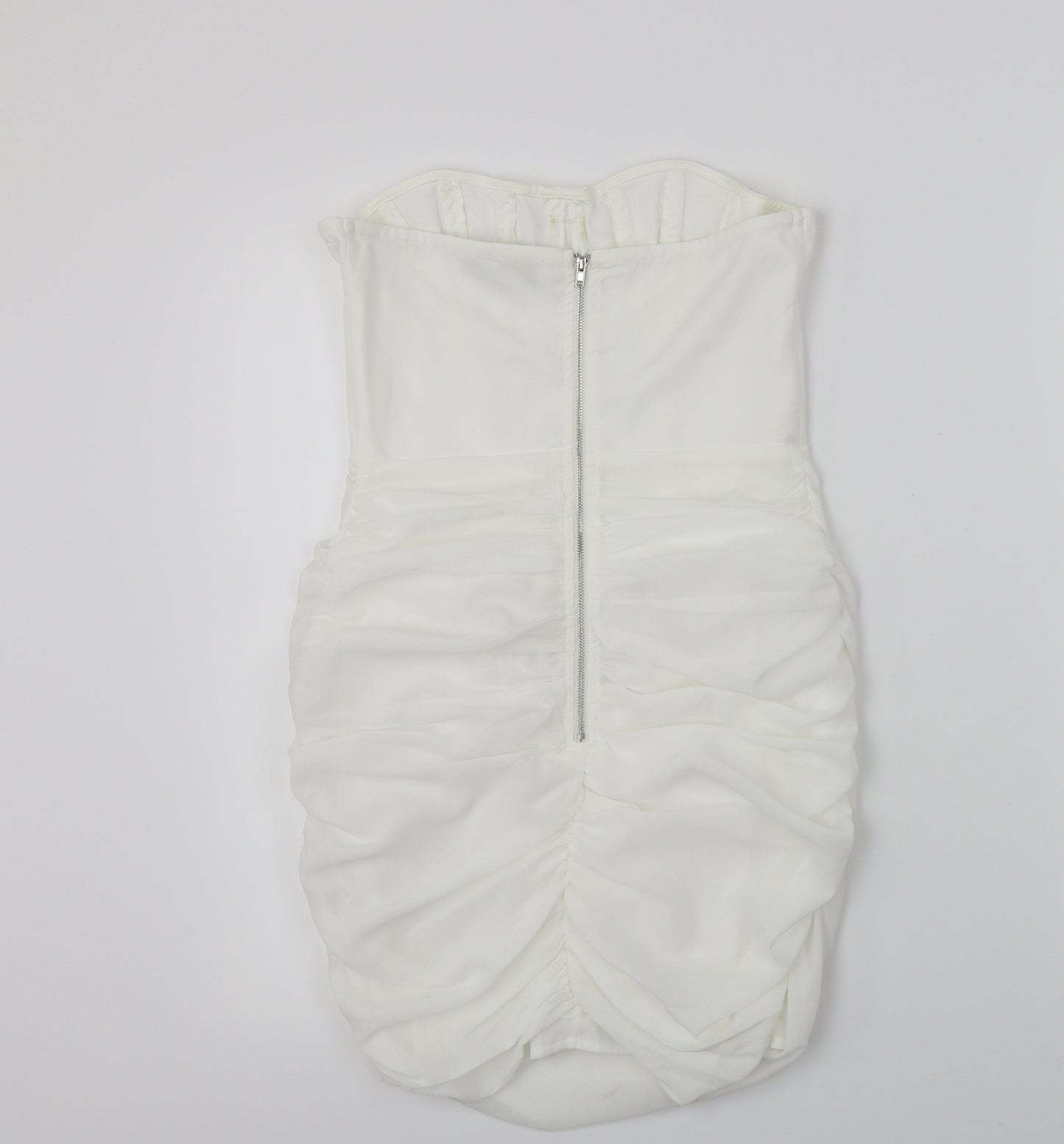 PRETTYLITTLETHING Womens White   Bodycon  Size 8