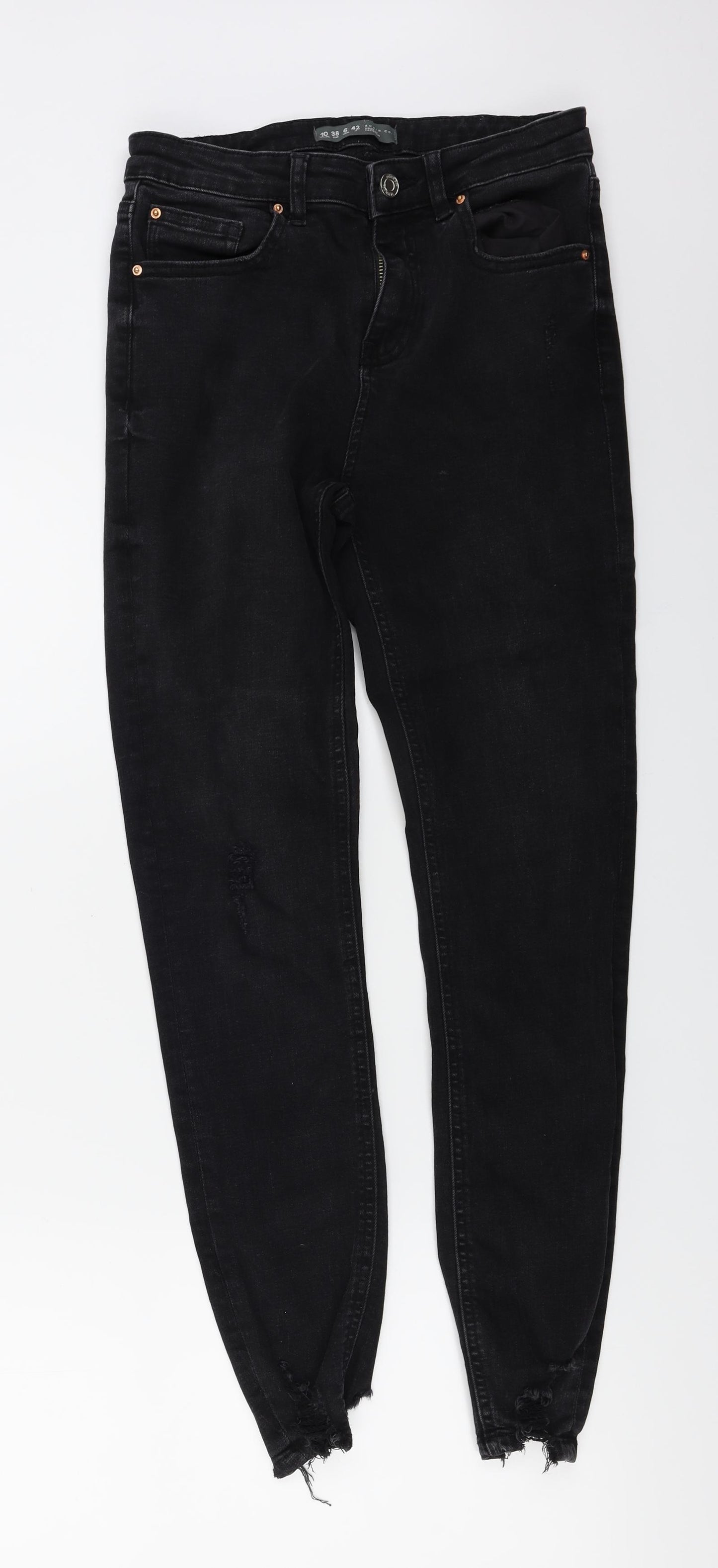 denim co Womens Black   Skinny Jeans Size 10 L26 in