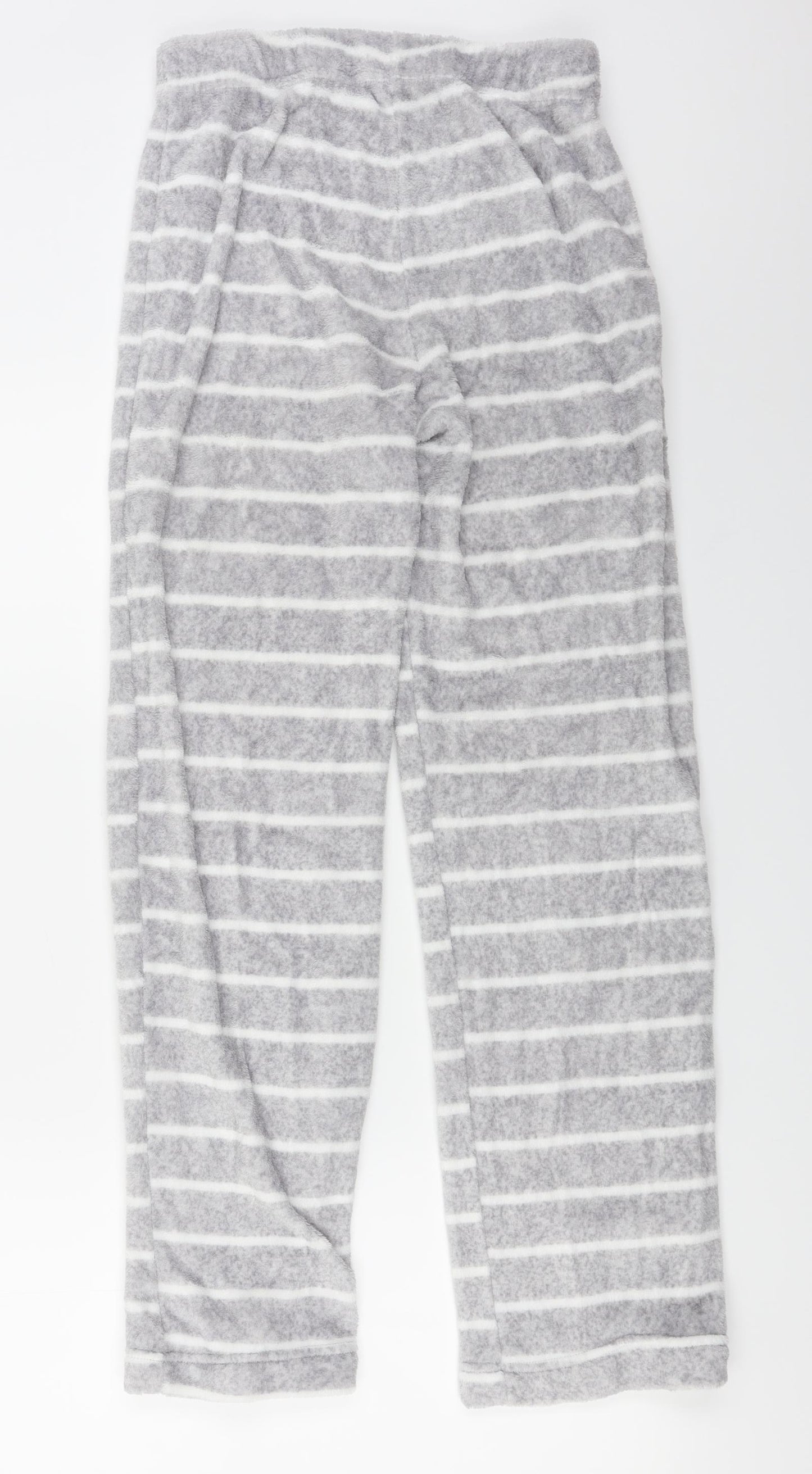 F&F  Womens Grey Striped  Jogger Trousers Size 8 L28 in
