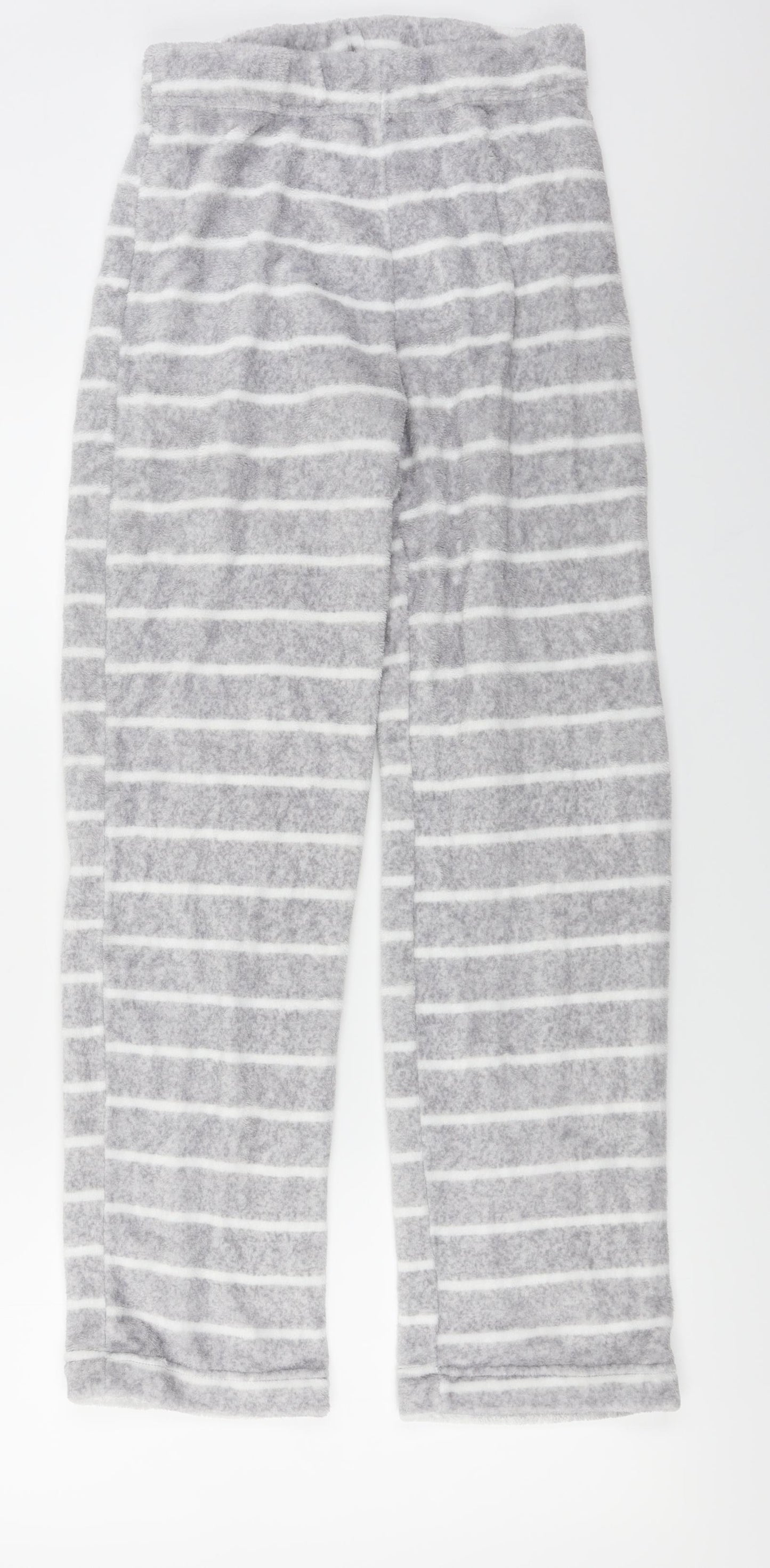 F&F  Womens Grey Striped  Jogger Trousers Size 8 L28 in