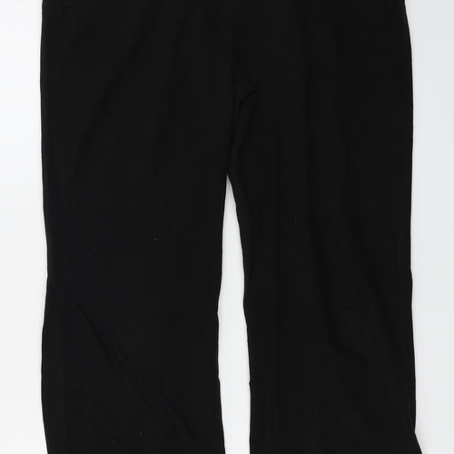WOW Womens Black   Trousers  Size 14 L22 in