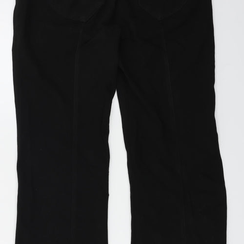 WOW Womens Black   Trousers  Size 14 L22 in