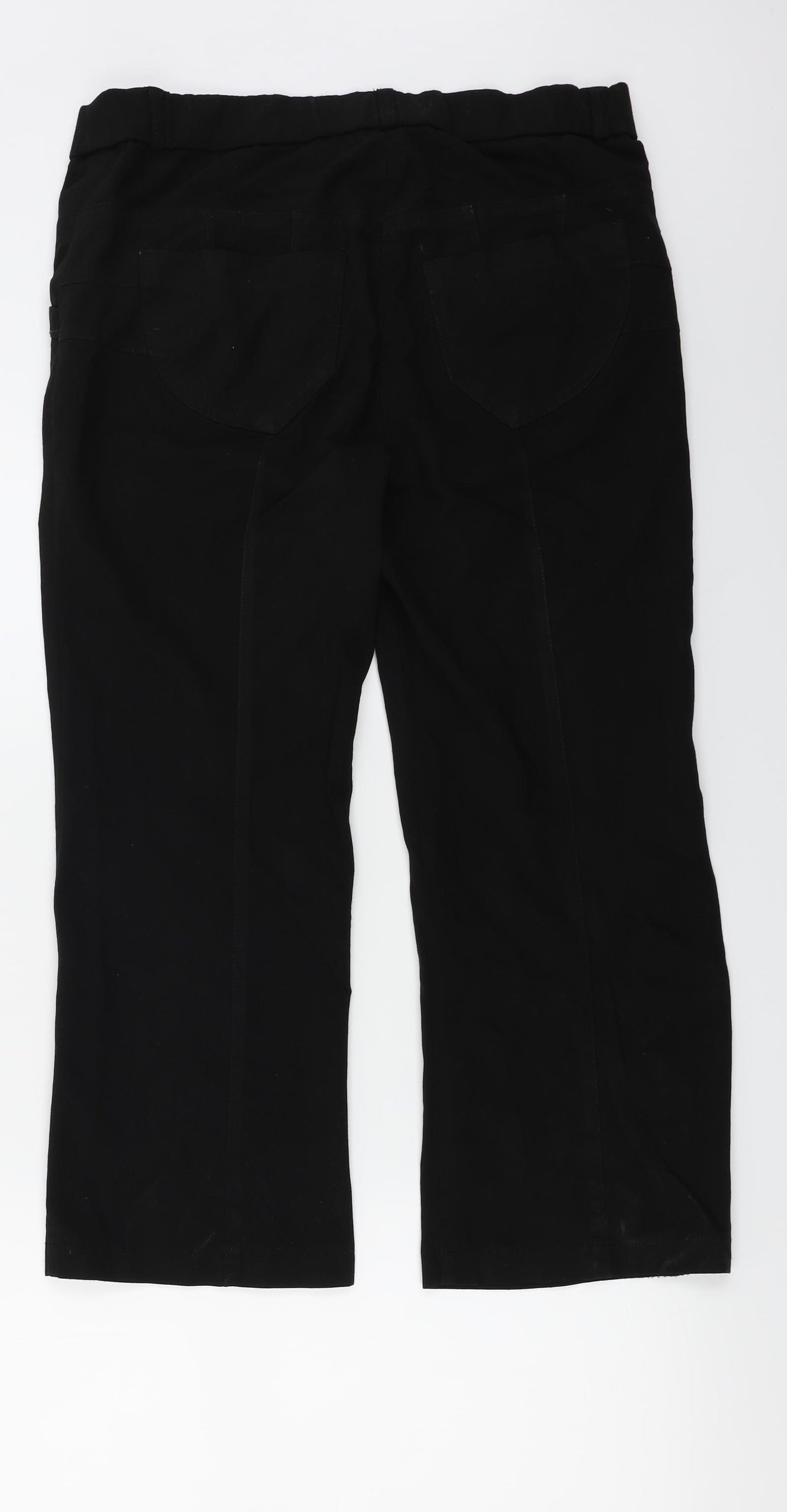 WOW Womens Black   Trousers  Size 14 L22 in