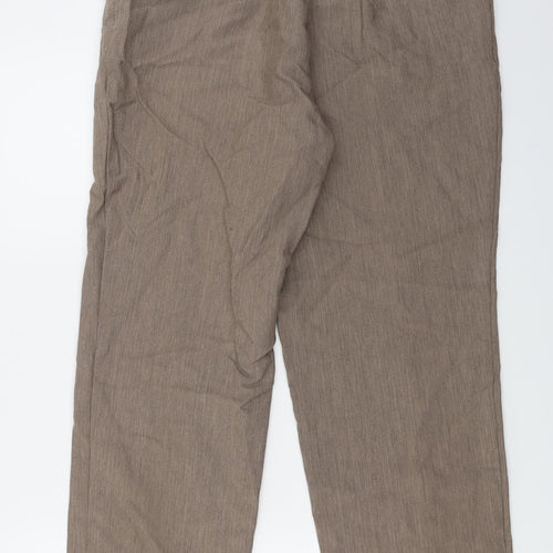 Marks and Spencer  Womens Brown   Trousers  Size 14 L24 in