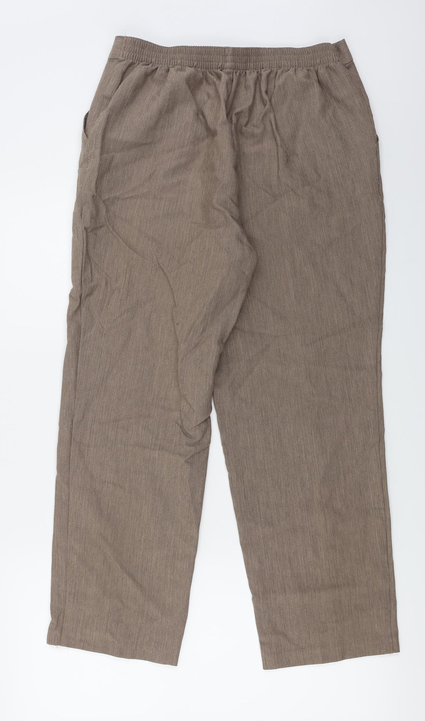 Marks and Spencer  Womens Brown   Trousers  Size 14 L24 in