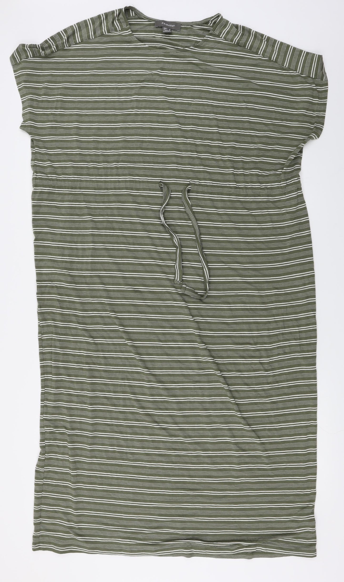 Primark  Womens Green Striped  Jumper Dress  Size 16