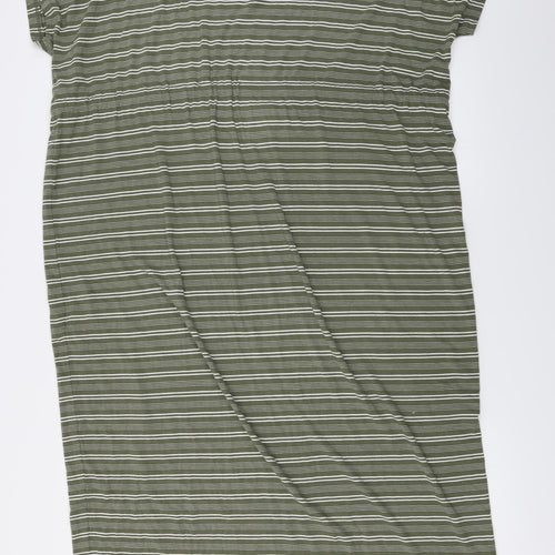 Primark  Womens Green Striped  Jumper Dress  Size 16