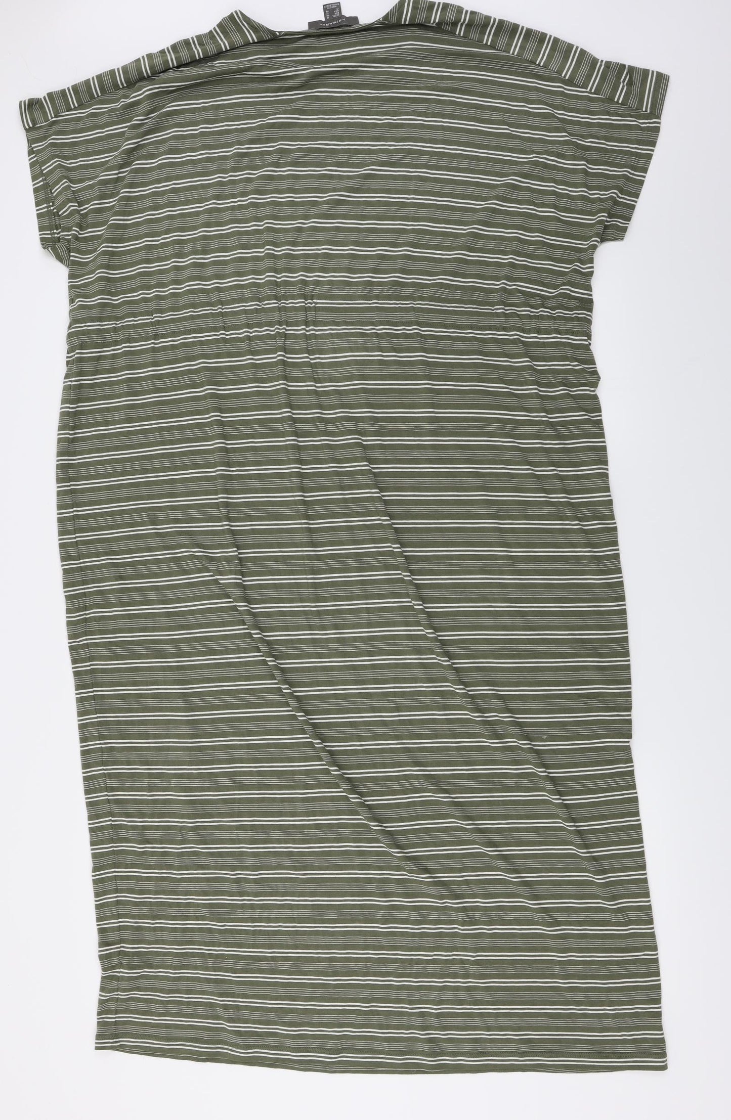 Primark  Womens Green Striped  Jumper Dress  Size 16
