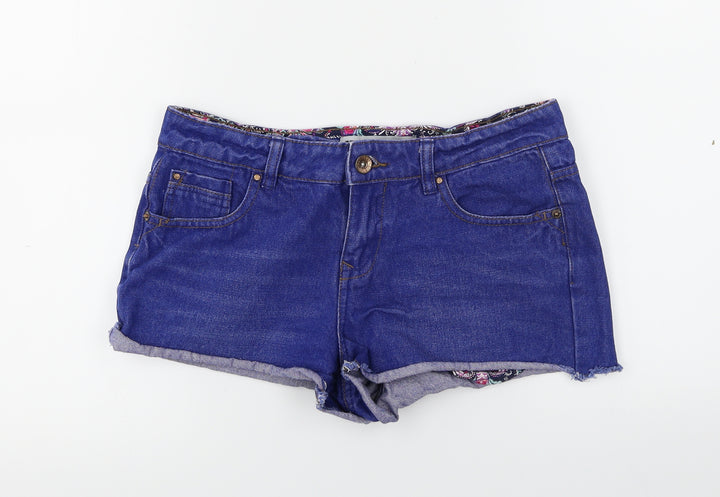 denim co Womens Blue Chino Shorts Size 8