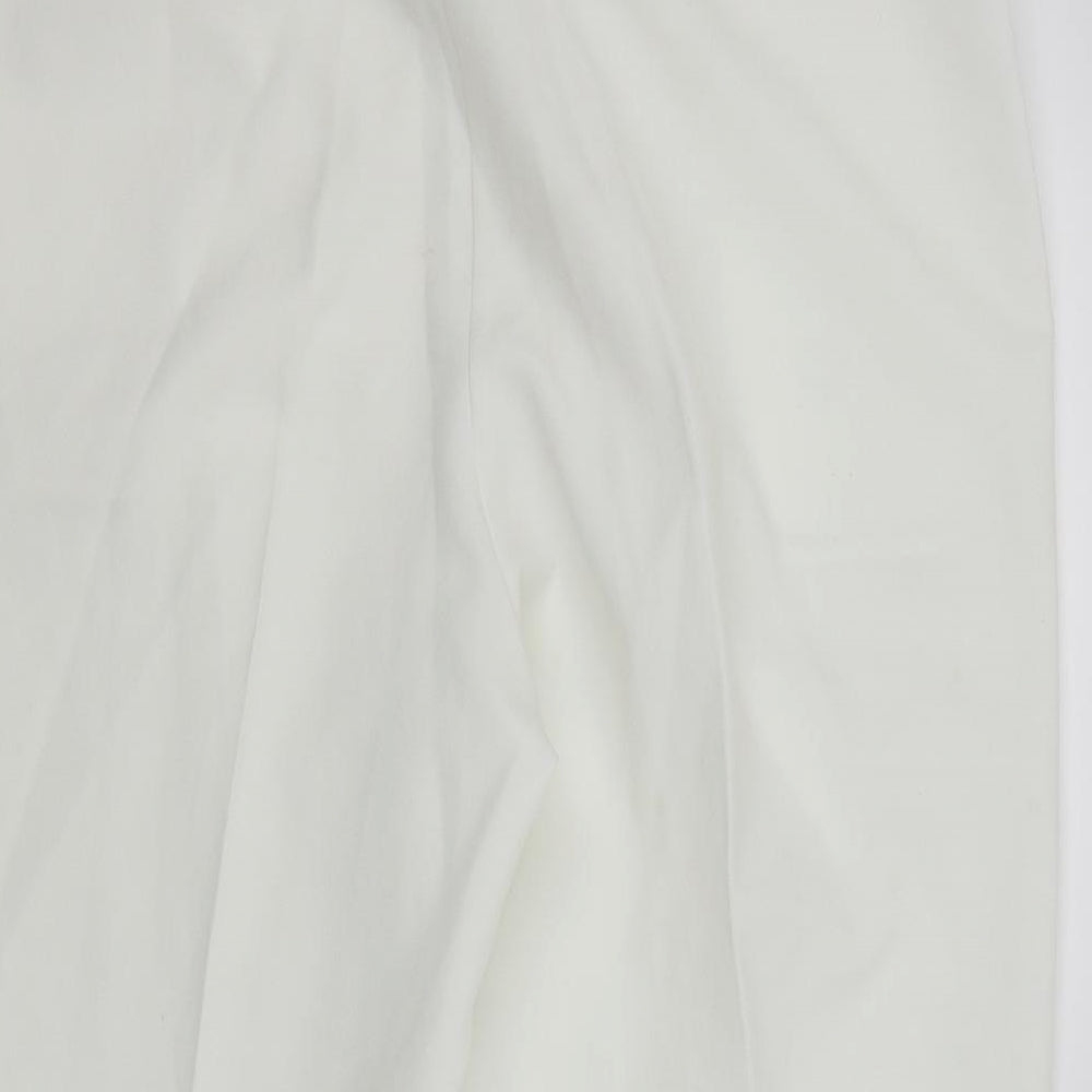EVIE Womens White   Cropped Trousers Size 16 L20 in