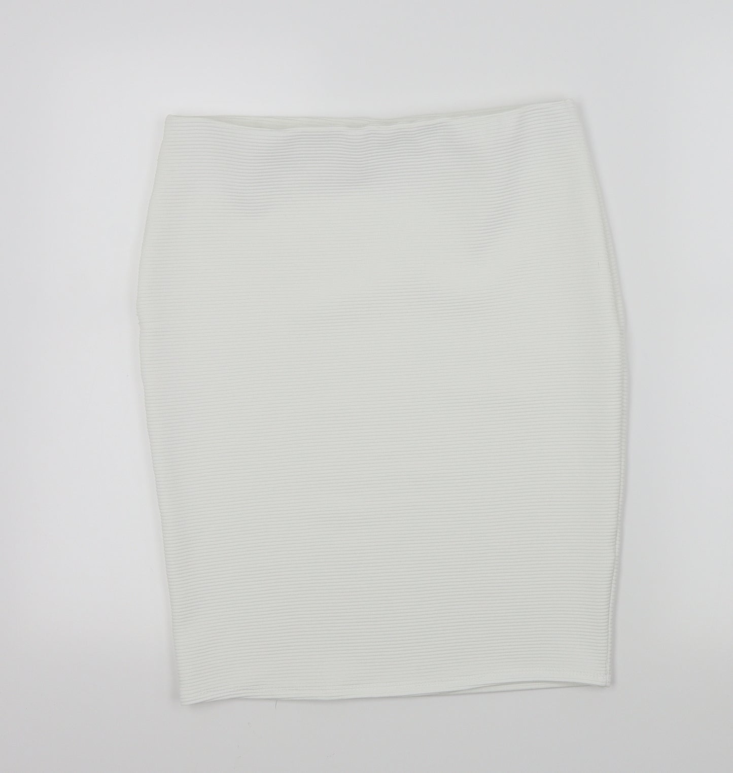 Preworn Womens White   A-Line Skirt Size 12