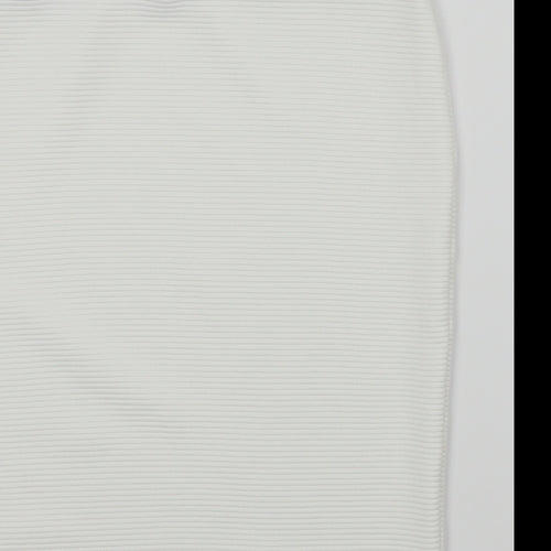 Preworn Womens White   A-Line Skirt Size 12