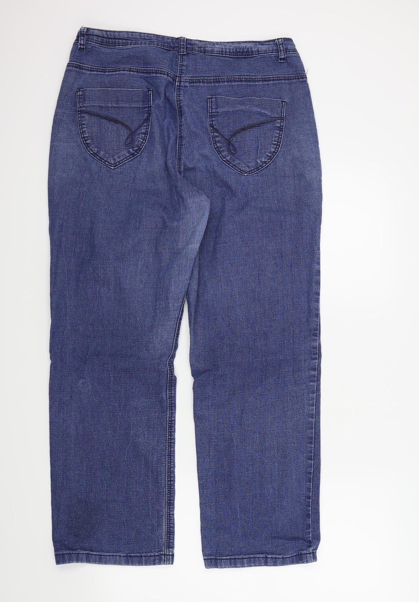 Preworn Womens Blue   Bootcut Jeans Size 16 L30 in