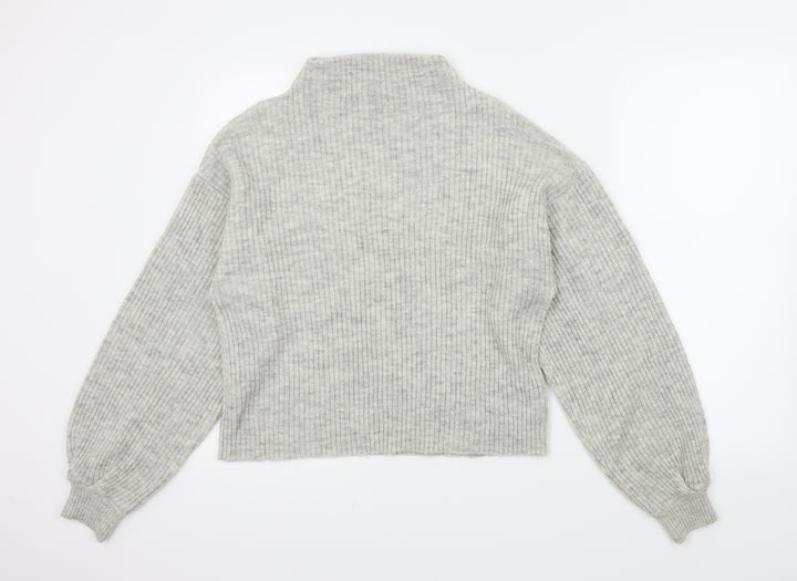 New Look Womens Grey Pullover Jumper Size S