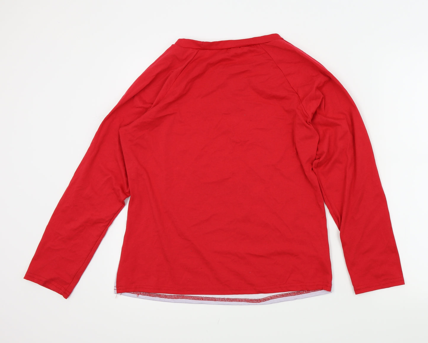 Preworn Boys Red   Basic T-Shirt Size L