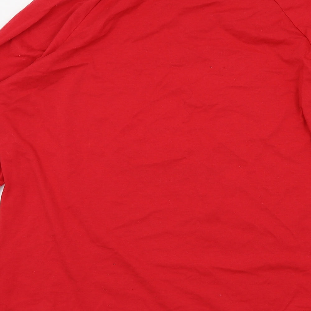 Preworn Boys Red   Basic T-Shirt Size L