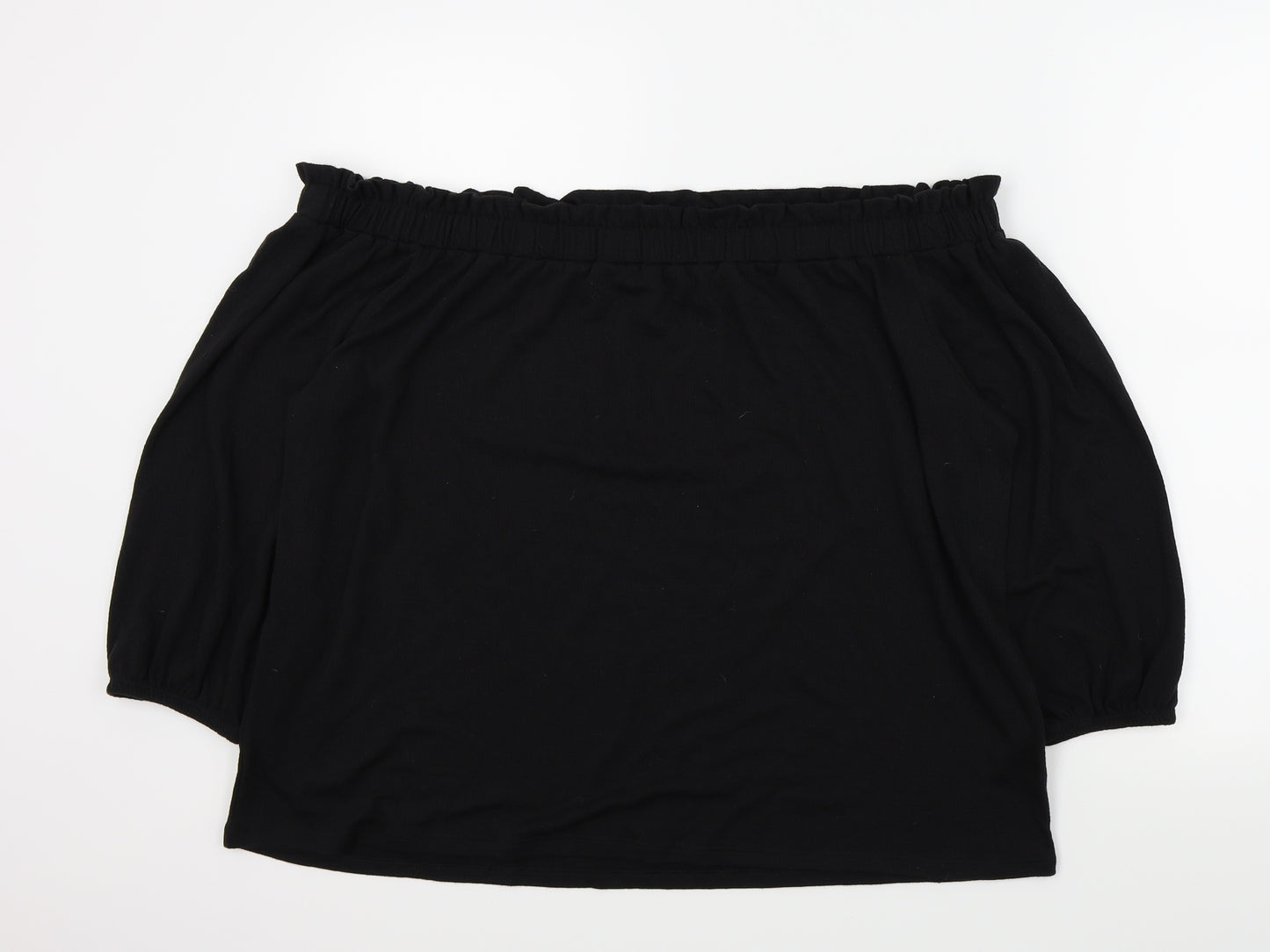 Papaya Womens Black   Basic Blouse Size 20