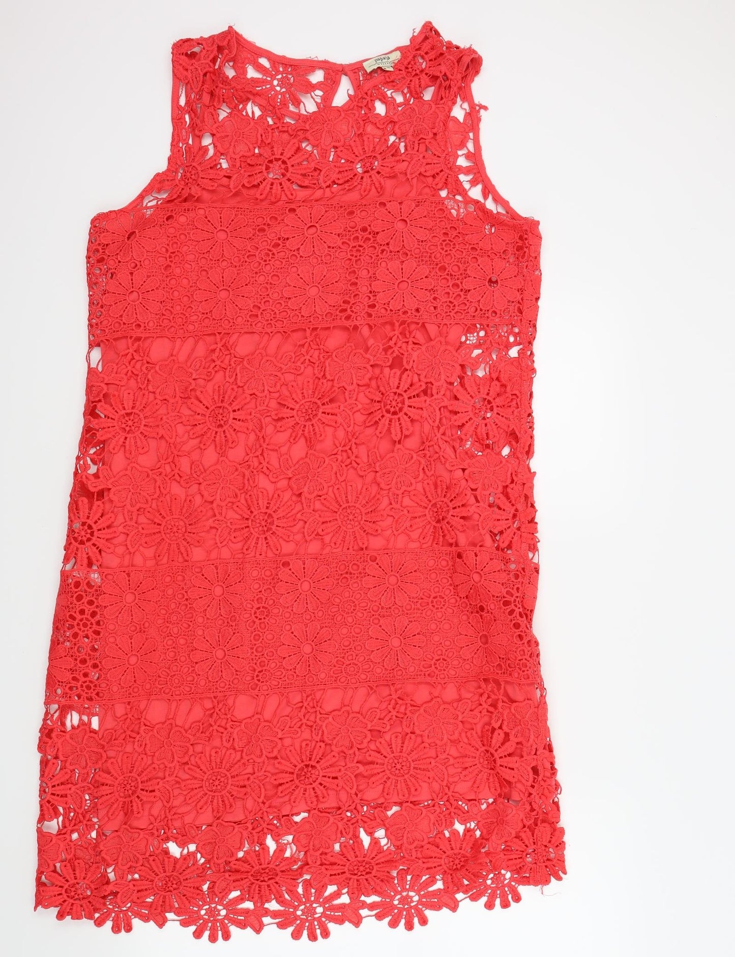 Papaya Womens Pink Fair Isle  A-Line  Size 16