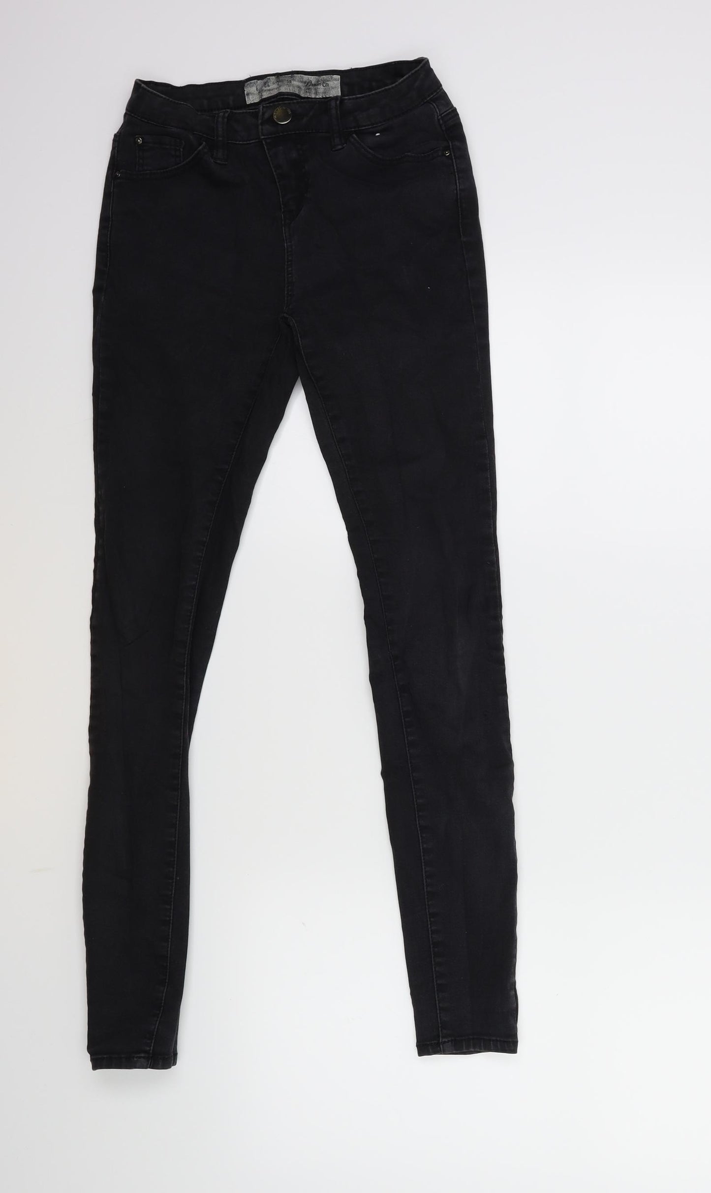 Denim & Co. Womens Black  Denim Skinny Jeans Size 6 L26 in